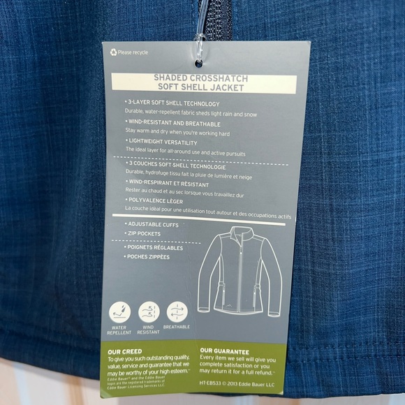 NWT Women’s Eddie Bauer Soft Shell Jacket, Large - Picture 8 of 10